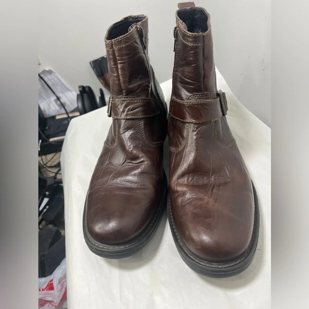 Venturini for Men Pisa Chukka Leather Boot Sz 11.5 EUC Chocolate Brown